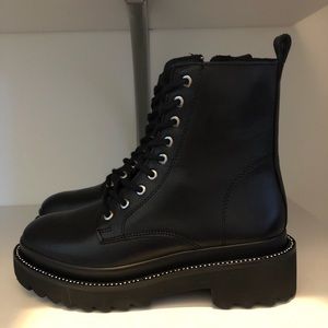 Steve Madden Graham Rhinestone Combat Boots